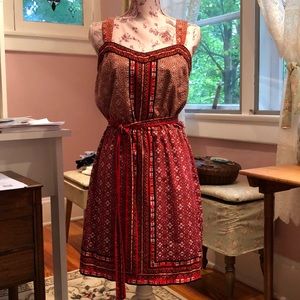 Red pattern sundress